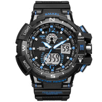 Modern Sport Watch For Men and Woman With LED Digital Quartz Display Men's Top Brand Luxury Digital-watch Relogio Masculino In Army Military Popular Design Waterproof 50M