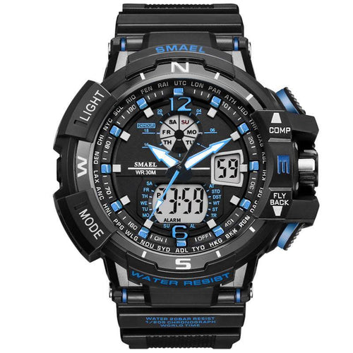 Modern Sport Watch For Men and Woman With LED Digital Quartz Display Men's Top Brand Luxury Digital-watch Relogio Masculino In Army Military Popular Design Waterproof 50M