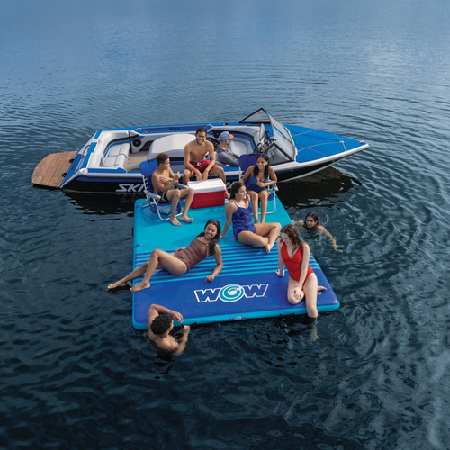 WOW Sports 8'x5'x6" Drop Stitch Vacation Station Dock Jupiter Gear
