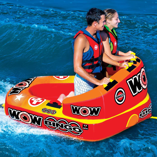 WOW Sports Bingo 2 Person Towable Water Tube For Pool and Lake (14-1060) Jupiter Gear