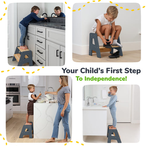 2-Step Stool for Kids Ocodile.com