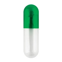 Coni-Snap® Empty Gelatin Capsules, Size 0, Green/Clear (5,000 Count)