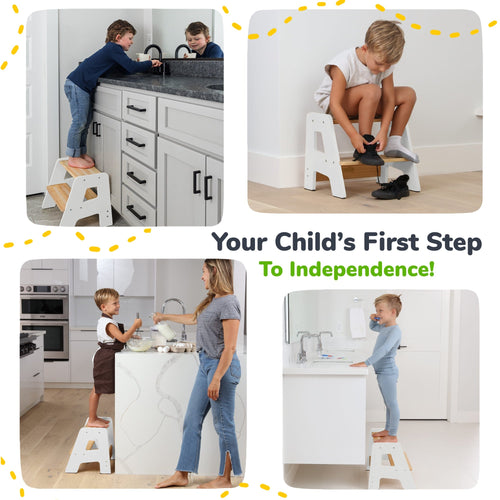 2-Step Stool for Kids Ocodile.com