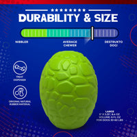 Dinosaur Egg Dog Chew Toy & Treat Dispenser - USA Made | SodaPup