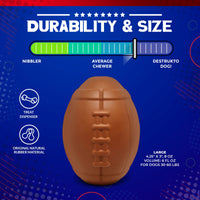 Football Dog Chew Toy & Treat Dispenser - USA Made | SodaPup