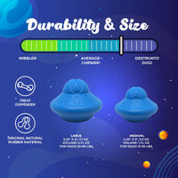 Flying Saucer Dog Toy - Durable UFO Chew Toy & Treat Dispenser | USA Made