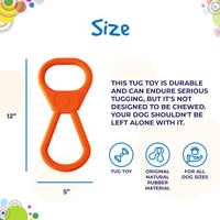 Pop Top Rubber Tug Toy for Interactive Play | Heavy Chewers | USA Made | SodaPup