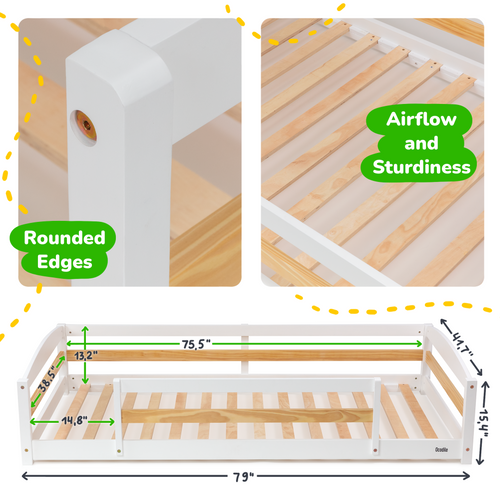 Floor Bed - Twin Size Ocodile.com