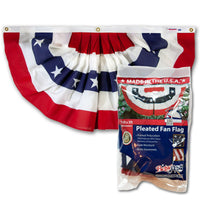 1.5x3ft Printed Polycotton Betsy Flags Mini Fan Flag, Stars and Stripes Bunting EasyOptionXY LLC