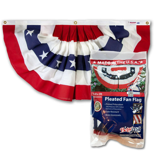 1.5x3ft Printed Polycotton Betsy Flags Mini Fan Flag, Stars and Stripes Bunting EasyOptionXY LLC