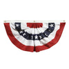 American Poly Cotton Patriotic Pleated Fan by Annin, 18" x 36" EasyOptionXY LLC