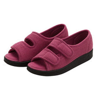 Silvert s Womens Easy Closure Sandal For Indoors & Outdoors Rose Petal