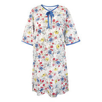 Silverts Soft Womens Hospital Gowns Floral Chain