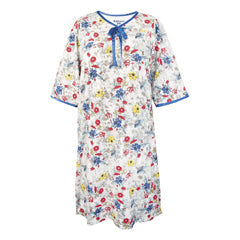 Silverts Soft Womens Hospital Gowns Floral Chain