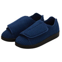 Silvert s Men’s Double-Extra Wide Slip-Resistant Slippers For Seniors 13 Navy
