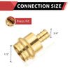1/2" Copper Press x 3/4" PEX Crimp Brass Adapter (Lead Free)