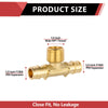 PEX A Expansion 1/2" PEX x 1/2" PEX x 1/2" Male Threaded F1960Tee (Lead Free) Plumbingsell