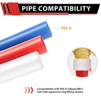 PEX A Expansion 3/4" PEX x 3/4" PEX x 1/2" Male Threaded F1960Tee (Lead Free) Plumbingsell