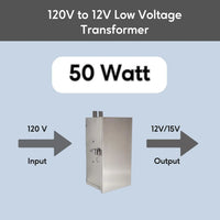 50W Low Voltage Landscape Lighting Transformer | 12V - 15V