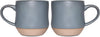 Bosmarlin Large Stoneware Speckled Coffee Mugs Set of 2, Big Tea Cup, 17 Oz, Dishwasher and Microwave Safe