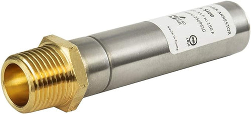 1/2" MIP Thread, Straight Water Hammer Arrestor, Stainless Steel Plumbingsell