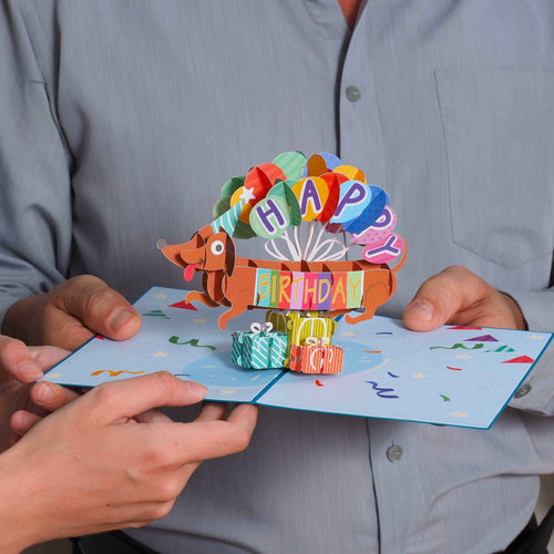 Birthday Dog Pop Up Card
