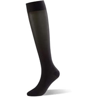 Dr. Comfort Knee High Sheer Compression Socks, 15-20 mmHg (Black, Small)