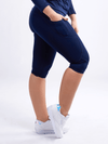 JupiterGear Mid-Rise Capri Fitness Leggings with Side Pockets