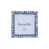 Poster Frames Taj Pattern Bone, Resin Inlay, Blue, 5 Sizes