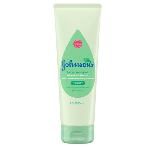 Johnson's Baby Creamy Body Oil - 8 Fl Oz