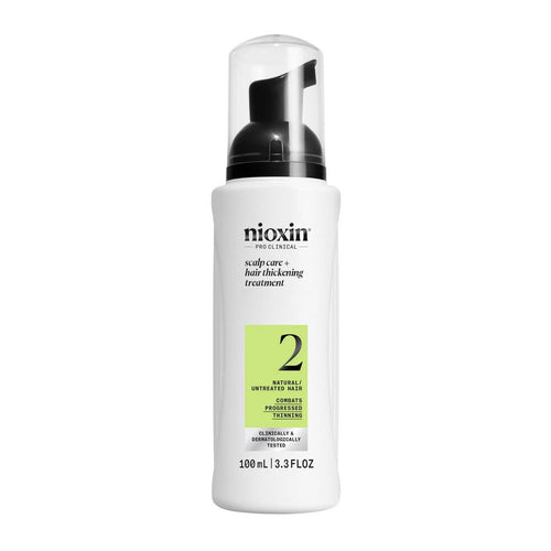 Nioxin Pro Clinical 2 Natural Untreated Hair Scalp Care + Hair Thickening Treatment 3.3 Oz