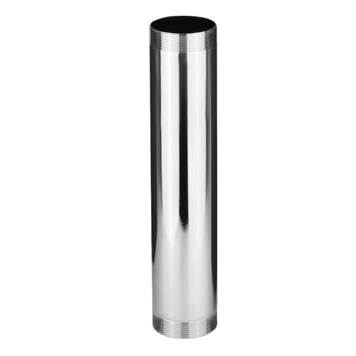 1-1/4" x 6" Double End Threaded Extension Tailpiece, 20GA, Chrome Plated Brass