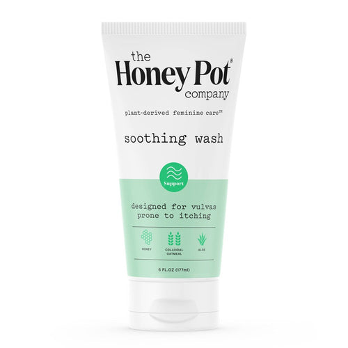 The Honey Pot Company Soothing Wash - Plant-Derived Intimate Cleanser, 6 fl oz (177 ml)