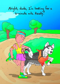 Far Gone Greetings Running Pace : Funny Birthday card