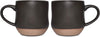 Bosmarlin Large Stoneware Speckled Coffee Mugs Set of 2, Big Tea Cup, 17 Oz, Dishwasher and Microwave Safe