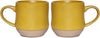 Bosmarlin Large Stoneware Speckled Coffee Mugs Set of 2, Big Tea Cup, 17 Oz, Dishwasher and Microwave Safe