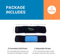 NatraCure Cold Therapy Wrap (Regular) with 14" Strap - 2 Pack