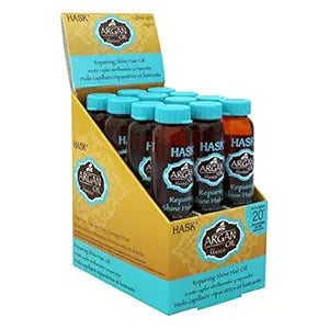 Hask Argan Oil Repairing Shine Hair Oil  12x 0.62 Oz