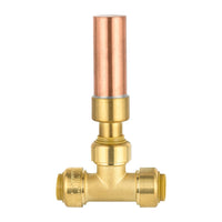 1/2" Push Fit, Water Hammer Copper Arrestor Tee (MH-350) Plumbingsell