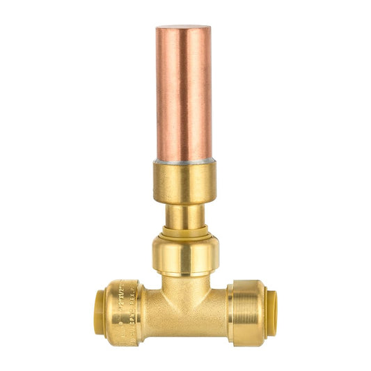 1/2" Push Fit, Water Hammer Copper Arrestor Tee (MH-350) Plumbingsell