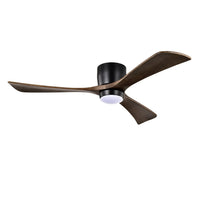52" Ceiling Fan with Light for Bedroom, 3 Blades, Remote Control