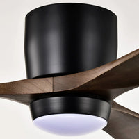 52" Ceiling Fan with Light for Bedroom, 3 Blades, Remote Control