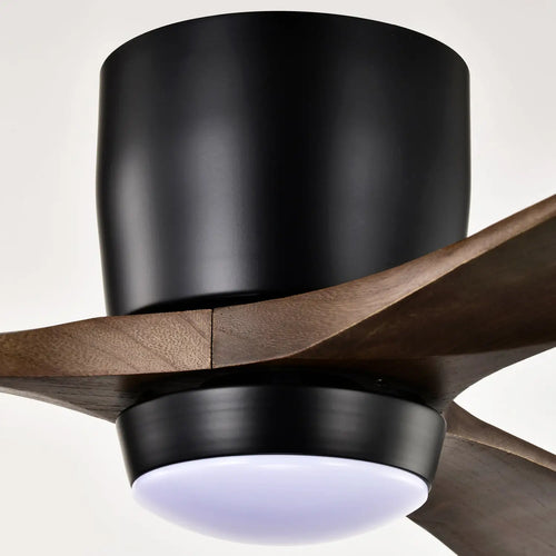52" Ceiling Fan with Light for Bedroom, 3 Blades, Remote Control