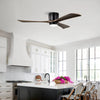 52" Ceiling Fan with Light for Bedroom, 3 Blades, Remote Control