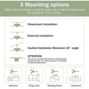 52" Ceiling Fan with Light Modern Design Remote and 6 Speed Options