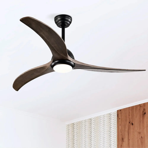 52" Ceiling Fan with Light Modern Design Remote and 6 Speed Options
