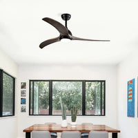 52" Ceiling Fan with Light Modern Design Remote and 6 Speed Options