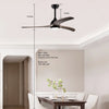52" Ceiling Fan with Light Modern Design Remote and 6 Speed Options