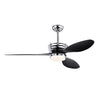 52" Modern Ceiling Fan with Light, 3 ABS Blades, DC Remote Control