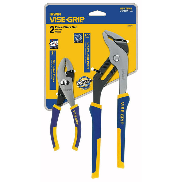 Irwin Vise Grip 2078701 Pro Plier Set With Slip & Groove Joint Pliers 2 Count EasyOptionXY LLC